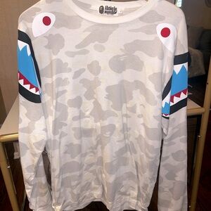 Vintage Bape Shark Shoulder long sleeve